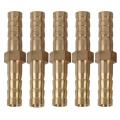 5pcs 6mm Inner Dia Air Gas Straight Hose Pipe Barb Coupler Connector