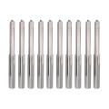 10pcs 3.175mm Shank Dia. Double Edged Tungsten Steel Milling Cutter