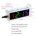 Diy Clock Kit 4 Digital Tube Led Time Week (red)