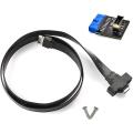Usb 3.1 Type C Front Panel Header Extension Cable 50 Cm, Gen 2 Cable