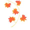 12pack/each 90 Inch, Artificial Ivy Red Maple Garland Fake Leaf