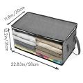 3 Pack Clothes Storage Bag Organizer with Handle