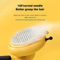 Dog Or Cat Brush for Shedding and Grooming, Slicker Brush -yellow