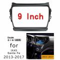 9 Inch 2 Din Car Radio Fascia for Hyundai Santa Fe Ix45 2013-2017