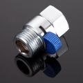 Shower Water Flow Control Straight-through Shut-off Angle Valve Blue