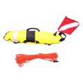 Inflation Diver Down Float with Flag &rope,for Freediving ,yellow