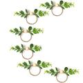 6pcs Handmade Napkin Rings Exquisite Dinning Table Setting