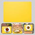 Simple Silicone Placemats Wipeable Non-slip Dinner Mats,yellow
