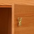 Bunny Knob and Handle Gold Children's Cabinet Door Knob Decor -3pc