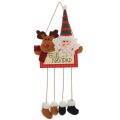 Diy Kids Wood Crafts Christmas Snowman Elk Pendant B