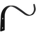 4.5inch S Shape Wall Hanging Flower Pot Bracket Hook Iron Black