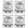 48 X 38mm Boat Latch Cabinet Flush Mount Ring 316 Stainless Steel