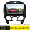 9 Inch 2din Car Dashboard Frame Dvd for Mazda 2 Demio 2007-2014