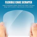 30 Pcs Cake Cream Scraper Transparent Flexible Plastic Pastry