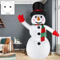 Christmas Inflatables Model Snowman for Yard Lawn Home Decor Eu Plug