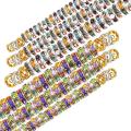 400pcs Round Rondelle Spacer Beads 8 Mm for Bracelets Jewelry Making