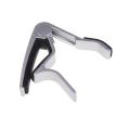 Perfect Folk Acoustic Guitar Trigger Change Capo Silver