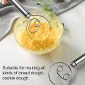 Danish Dough Whisk, 2 Pack Premium ,large Hand Mixer for Bread Pastry