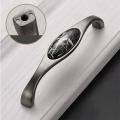 2 Pcs Ceramic Handles Zinc Alloy Handle Puller with Screws for Home