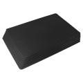Pu Leather Placemats Set Of 6 Washable Table Mats for Home Black