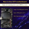 X79 Btc Miner Motherboard with E5 2630 V2 Cpu Recc 8g Ddr3 Ram 120g