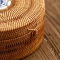 Handmade Rattan Pu'er Tea Cake Storage Box Cake Storage Box