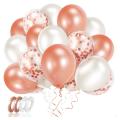 70pcs with Ribbons,12 Inch Latex Confetti Balloons for Birthday Party