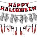 Halloween Banner Paper Pull Citi Decoration Supplies Knife String