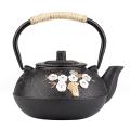 800ml Teapot with Infuser Strainer Plum Blossom Cast Iron Tea Kettle