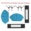 8pcs Side Brush Hepa Filter Mops Cloth for Midea M7 M71cn I10 Robot