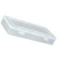 2x Rectangular Empty Clear Plastic Box with Lids(10.2 X 5 X 1.6 Inch)