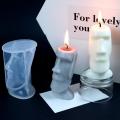 2 Pack Diy Candle Silicone Mold Scented Candle Plaster Portrait Style