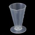 2 Pcs 50 Ml Laboratory Plastic Water Liquid Measuring Cup Transparent