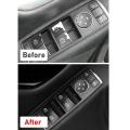 4pcs Driver Window Switch Button Covers for Mercedes Benz