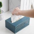 Wall-mounted Paper Box, Punch-free Plastic European-style Tissue Box