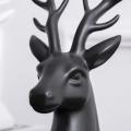 Creative Ceramic Sculptures Deer Figurine Home Decoration(white)