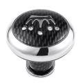 Check Pattern Metal Plastic Handle Steering Wheel Spinner Knob for Auto Truck