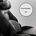 Car Massage Neck Support Pillow Seat Back Headrest Pillow (gray)
