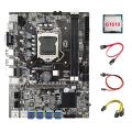 Motherboard+g1610 Cpu+6pin to Dual 8pin Cable+sata Cable+switch Cable