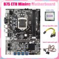 B75 Eth Mining Motherboard 8xpcie to Usb+g530 Cpu+switch Cable