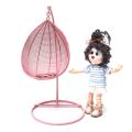 1:12 Dollhouse Miniature Furniture Swing Chair Hammock Doll Pink