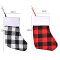 4 Pack Christmas Stocking for Party Decoration, S(black and White)