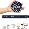 8pcs Silicone Coaster, Drink Coaster with Holder, Coffee Coaster