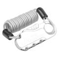 Lebycle Motorcycle 3 Digit Combination Bike Accessories,silver
