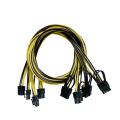 12pcs Pcie 6pin to 8pin(6+2) Male to Male Pci-e Power Cable for Gpu