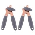 2 Pieces Manual Can Opener,stainless Steel Can Opener with Soft Grip