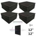 6 Pcs Acoustic Panels Foam Board Studio Sound-absorbing Wedge Tiles