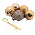 34pc Christmas Xmas Tree Ball Bauble Hanging Home Party (gold)