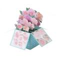 Rose Flower Bouquet 3d Pop-up Card, for All Occasion, Mothers Day