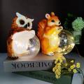 Outdoor Garden Sculpture Decoration Animal Solar Led Light Owl